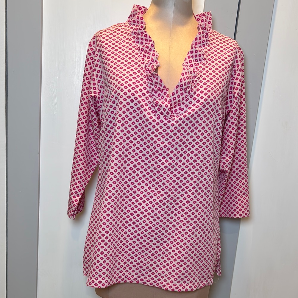 Michelle Mcdowell Blouse Reid Top Pink Size Medium